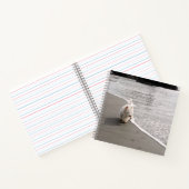 Beachcoming Westie Foto 8x8 Square Journal Notizblock (Innenseite)