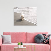 Beachcoming Westie Foto Canvas Print Leinwanddruck (Insitu (Wohnzimmer))