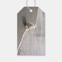 Beachcoming Westie Foto Geschenkmarke Geschenkanhänger