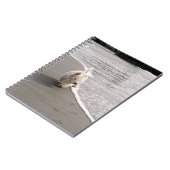 Beachcoming Westie Foto Spiral Notebook Notizblock (Linke Seite)