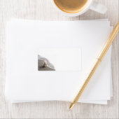 Beachcoming Westie Foto Stationery Adressaufkleber (Insitu)