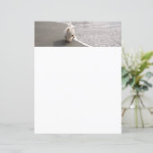 Beachcoming White Westie Dog Foto Stationery (Stehend Vorderseite)