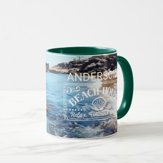 Beachcove-Malerei Tasse (VorderseiteRechts)