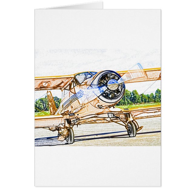 Beachcraft Staggerwing Vintage Flugzeuge (Vorne)