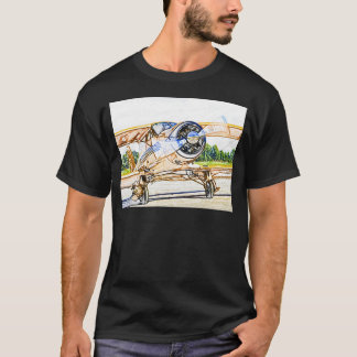 Beachcraft Staggerwing Vintage Flugzeuge T-Shirt