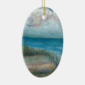 Beache Szenen-indischer Felsen-Strand, FL-Kunst Keramik Ornament (Rechts)