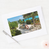 Beached Boat Wreck Rechteckiger Aufkleber (Umschlag)