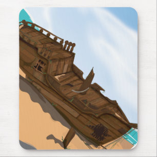 Beached Shipwreck Mousepad