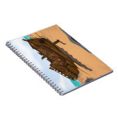 Beached Shipwreck Notizblock (Rechte Seite)