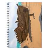 Beached Shipwreck Notizblock (Vorderseite)