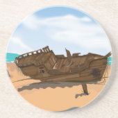 Beached Shipwreck Untersetzer (Vorne)