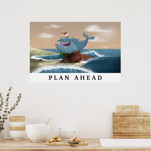 Beached Whale - Motivierend Poster (Küche)