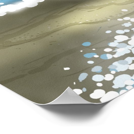 Beached Whale Print Poster (Ecke)