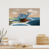 Beached Whale Print Poster (Küche)