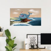 Beached Whale Print Poster (Heimbüro)