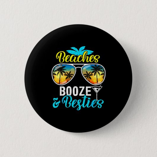 Beaches booze besties girls trip 2026 florida button (Vorderseite)