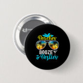 Beaches booze besties girls trip 2026 florida button (Vorne & Hinten)