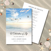 Beachfeier des Programms zur Beerdigung des Lebens Programm