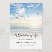 Beachfeier des Programms zur Beerdigung des Lebens Programm (Vorderseite)