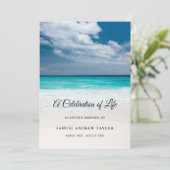 Beachfeier des Programms zur Beerdigung des Lebens Programm (Stehend Vorderseite)