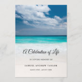 Beachfeier des Programms zur Beerdigung des Lebens Programm (Vorderseite)