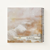 Beachflasche Hochzeitspläne Spiral-Notebook Notizblock (Rückseite)