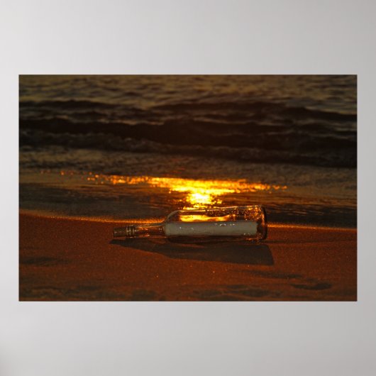 Beachflasche Poster (Vorne)