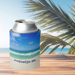 Beachfotografie Blauer Himmel mit Wellen Dosenkühler