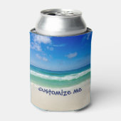 Beachfotografie Blauer Himmel mit Wellen Dosenkühler (Kanne Vorderseite)