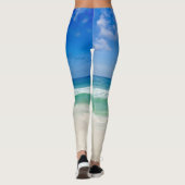 Beachfotografie Blauer Himmel mit Wellen Leggings (Rückseite)