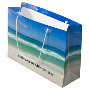 Beachfotografie Blauer Himmel mit Wellen nach Maß Große Geschenktüte