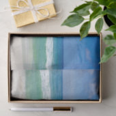 Beachfotografie Blauer Himmel mit Wellen Seidenpapier (Geschenk)