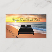 Beachfront Hotel Travel Business Cards Visitenkarte (Vorderseite)