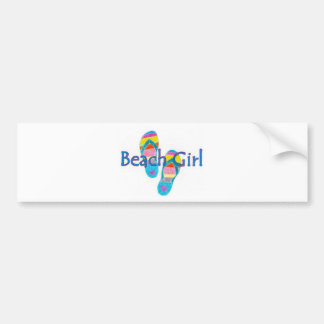 beachgirl autoaufkleber