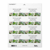 Beachglasadressen-Labels (Vorne)