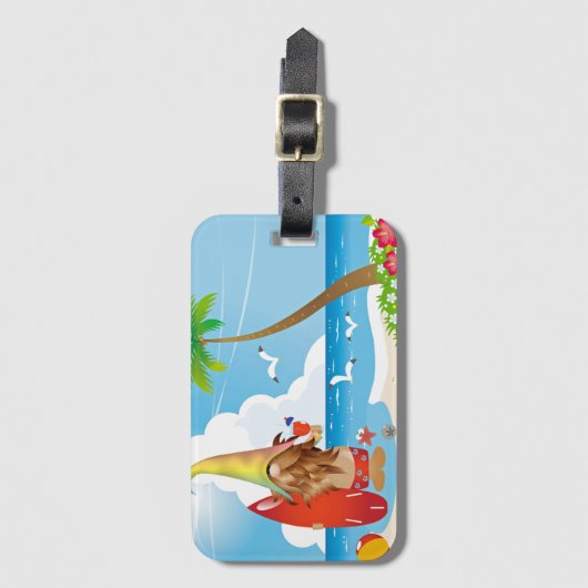 Beachgnome-Gepäckmarke Gepäckanhänger (Vorderseite Vertikal)