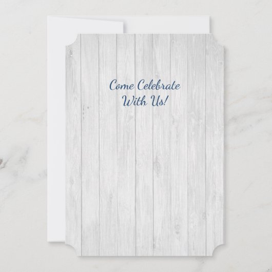 Beachhouse oder Lake House Einladung (Rückseite)