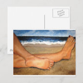 Beachin' Feet Postkarte (Vorne/Hinten)