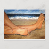 Beachin' Feet Postkarte (Vorderseite)