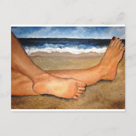 Beachin' Feet Postkarte (Vorderseite)