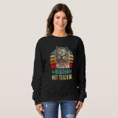 Beaching not lehren Norwich Terrier Dog Sommer Sweatshirt (Vorne ganz)