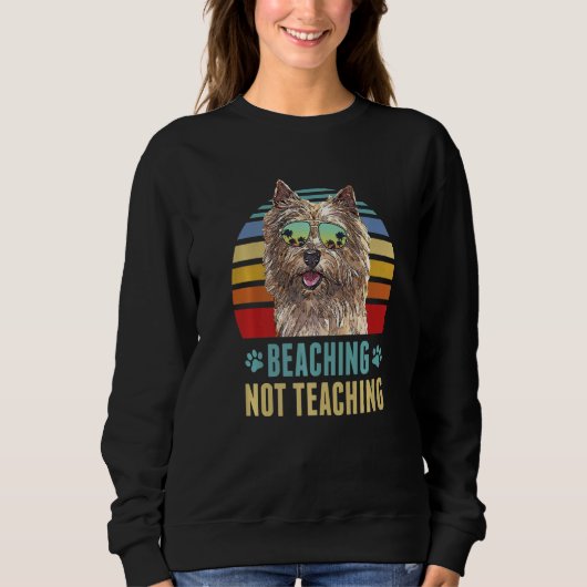 Beaching not lehren Norwich Terrier Dog Sommer Sweatshirt (Vorderseite)