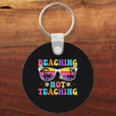 Beaching not lehring Funny Summer Teacher Beach V Schlüsselanhänger (Vorderseite)