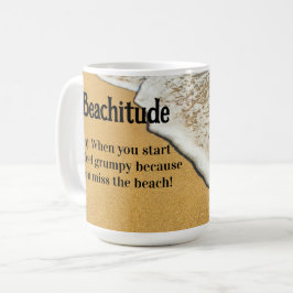 "Beachitude"-Definition Kaffeetasse