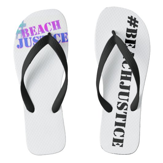 #BEACHJUSTICE Retro Flip Flops Badesandalen (Fußbett)