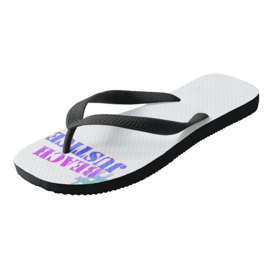 #BEACHJUSTICE Retro Flip Flops Badesandalen (Schrägansicht)