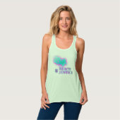 #BEACHJUSTICE Retro Ladys Tank Top (Vorderseite Vollansicht)