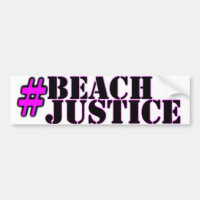 #Beachjustice Stolzaufkleber