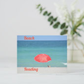 Beachleser Fotoreise Postkarte (Stehend Vorderseite)
