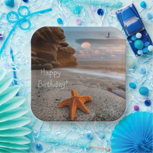Beachlife Birthday Pappteller (Party)